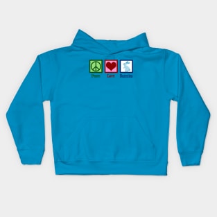 Peace Love Bunnies Kids Hoodie